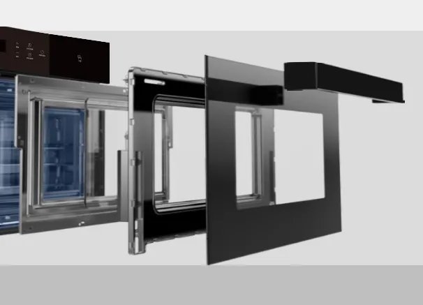 Three-Layer Insulated Glass of Small Steam Oven Three-Layer Insulated Glass of Small Steam Oven